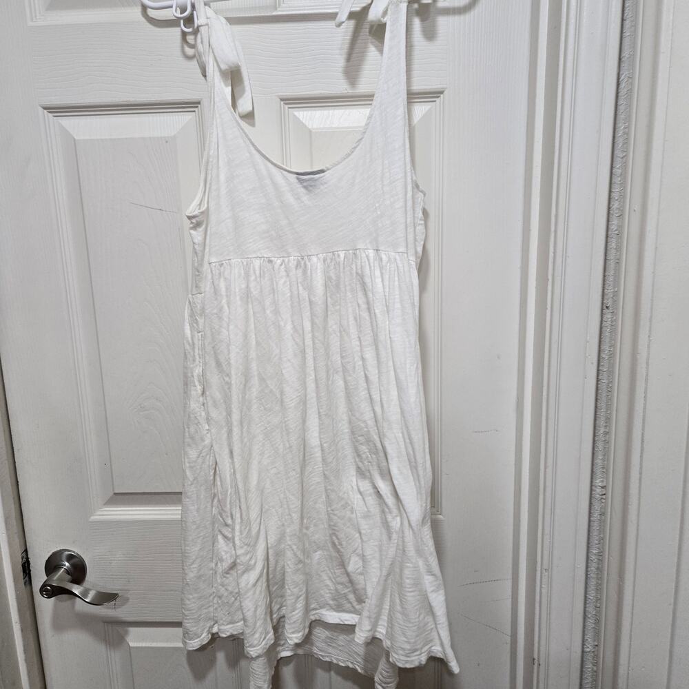 Torrid White Babydoll Tie Strap Flowy Tank Top Dress Size 00 - Picture 9 of 9